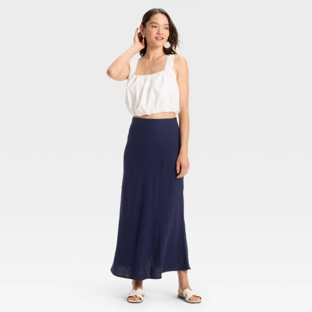 A New Day Navy maxi skirt